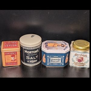 Bristol Ware Vintage Looking Tin Cans